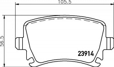 HELLA PAGID 8db355011771 -  Комплект тормозных колодок, дисковый тормоз